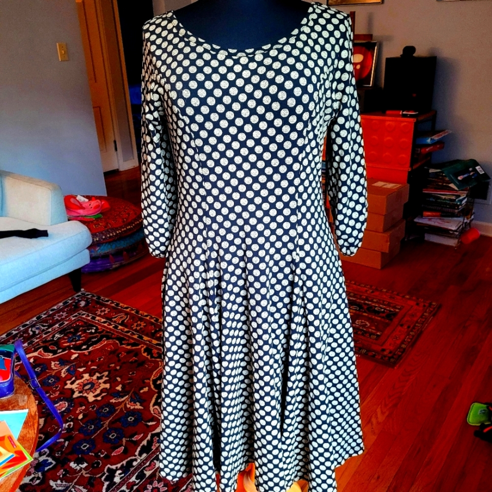 Effie's Heart polka dot dress,XL